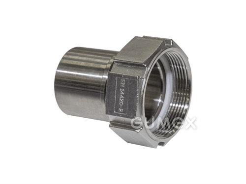 Toulec s hladkým trnem 19mm, vnitřní závit BSPP 3/4", 25bar, těsnění PTFE, nerezová ocel